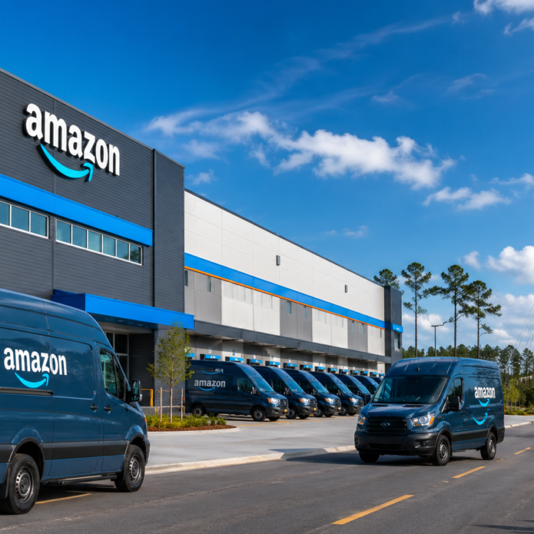 Amazon Just Opened a Last-Mile Delivery Station in Brunswick. The Logistics Corridor Is Now Extending South.